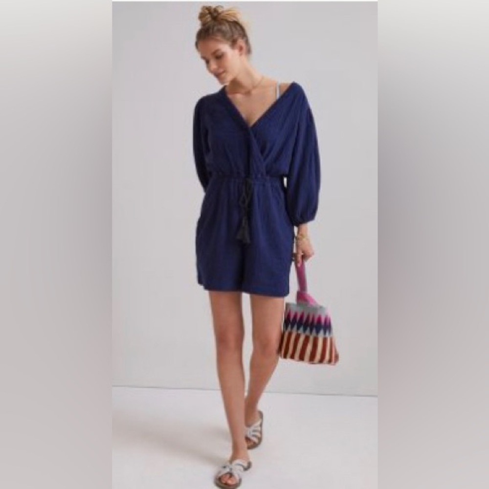 Anthropologie Maeve Celia Gauzy Romper